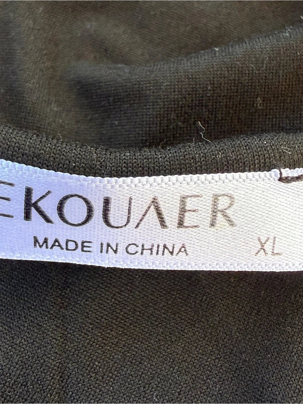 Ekouaer‎ Black Nightgown XL